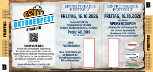 Freitag. Kategorie B inkl. Speisencoupon