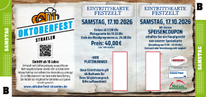 Samstag. Kategorie B inkl. Speisencoupon